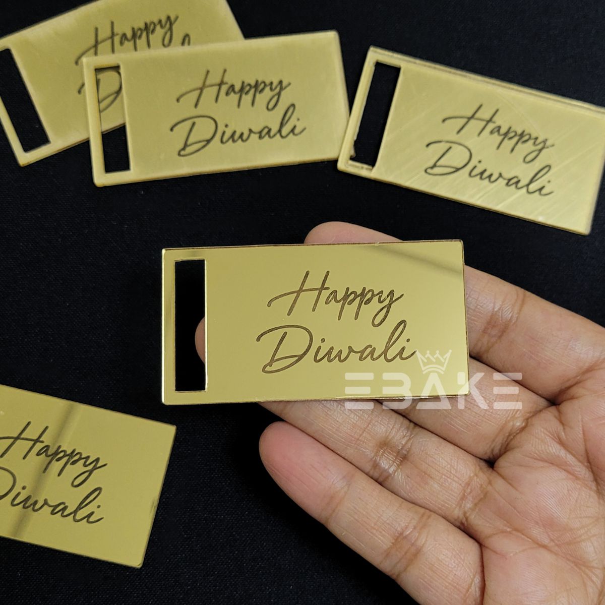 Happy Diwali 3 Inch Acrylic Gift Tag