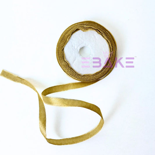 Golden Satin Ribbon 0.25 Inch