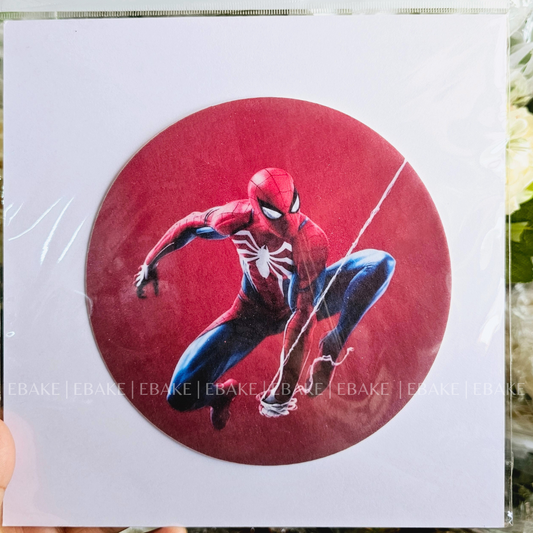 Spiderman Edible Theme Topper / Edible Wafer Circle