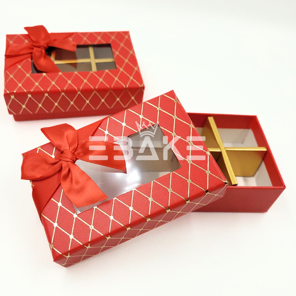 6 Cavity Imported Chocolate Box (Single Piece) - A419