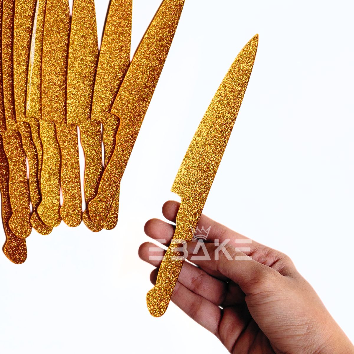 Acrylic Cake Knife- Set of 10 (Minor Bend -Sale Item)