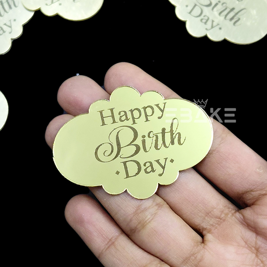 Happy Birthday Coin Topper 2" (Cake Disc) - Set of 10