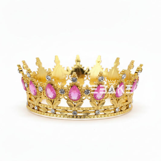 Large Premium Cake Crown - Pink
