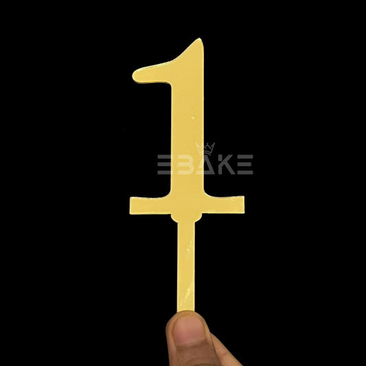 Number 1 Cake Topper 4.5inch