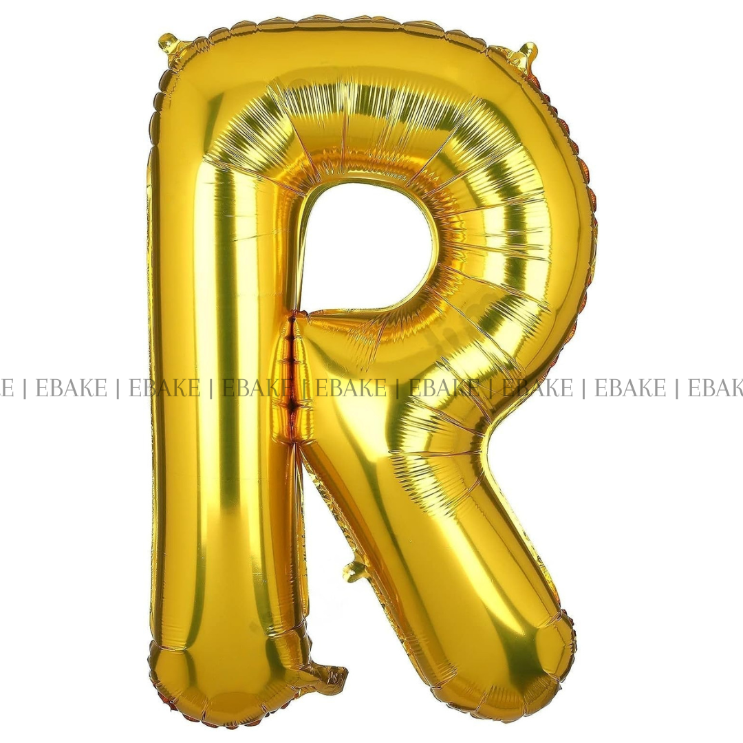 Alphabet Foil Balloons Gold 16 Inch Single Piece