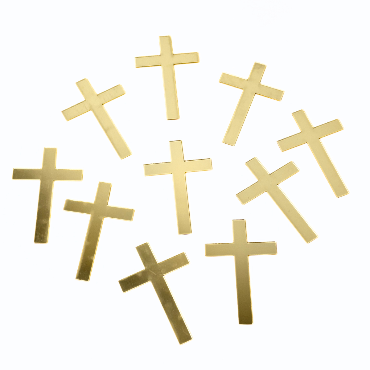Cross Cake Topper for Baptism, First Holy Communion 3" (10 Pieces Set)