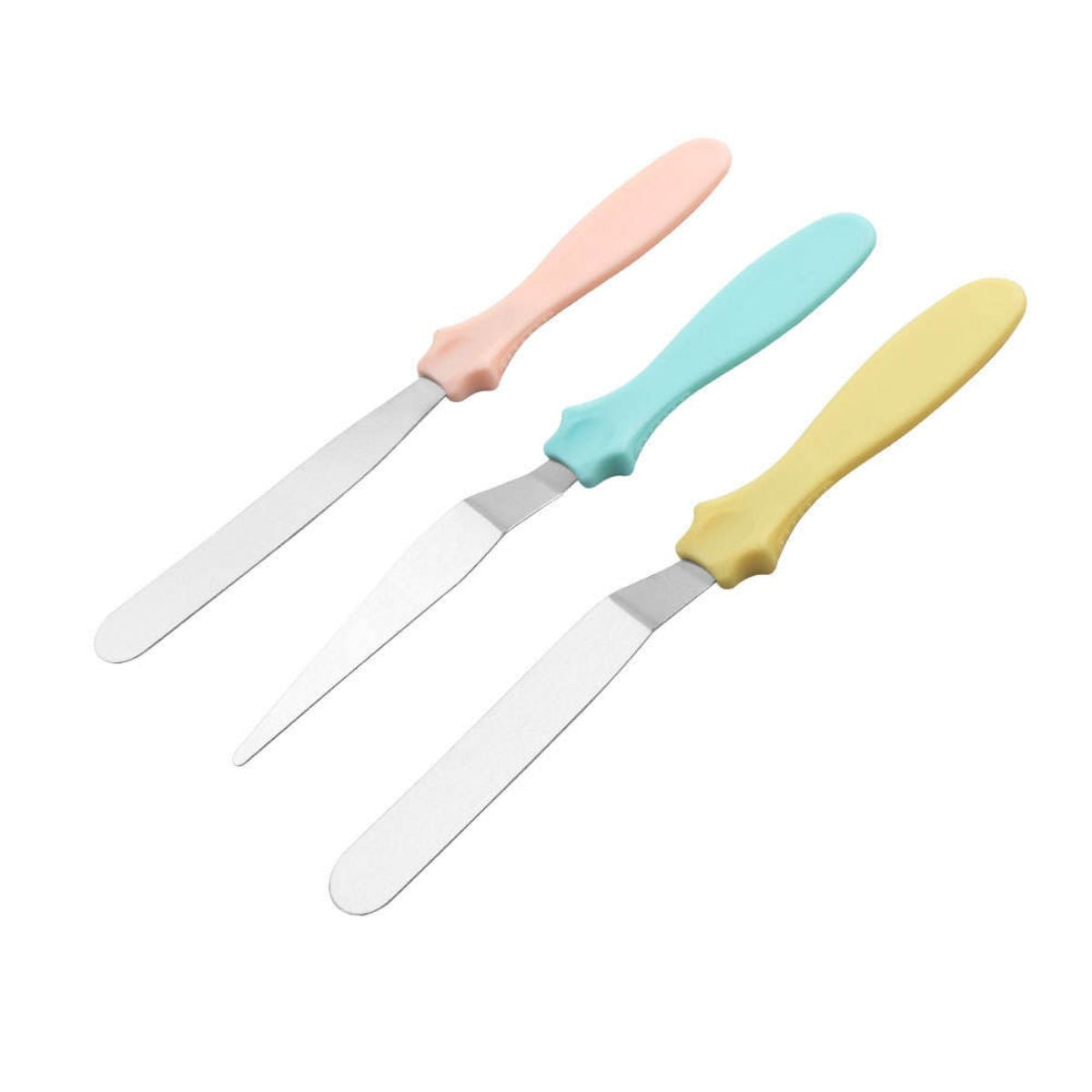 Palette Knife Set - Offset, Straight & Angled Icing Spatula Stainless Steel