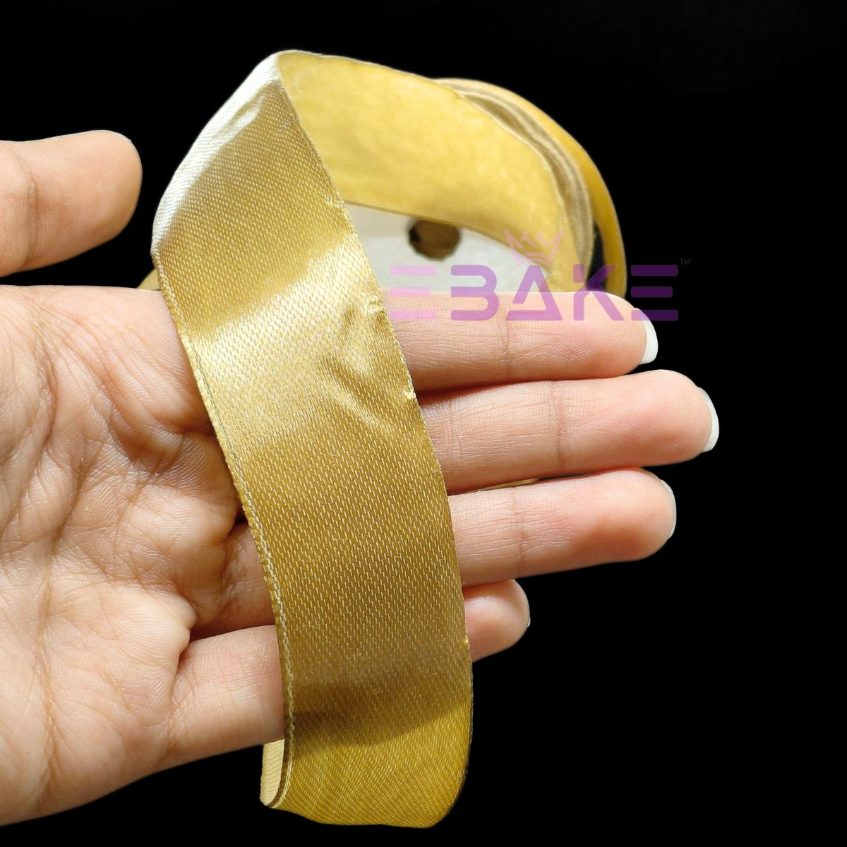 Gold Satin Ribbon 1 Inch (Single Piece)