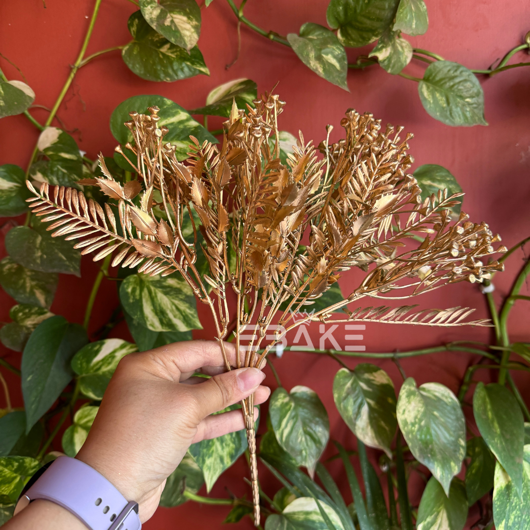 Golden Filler & Leaves Bunch A1349