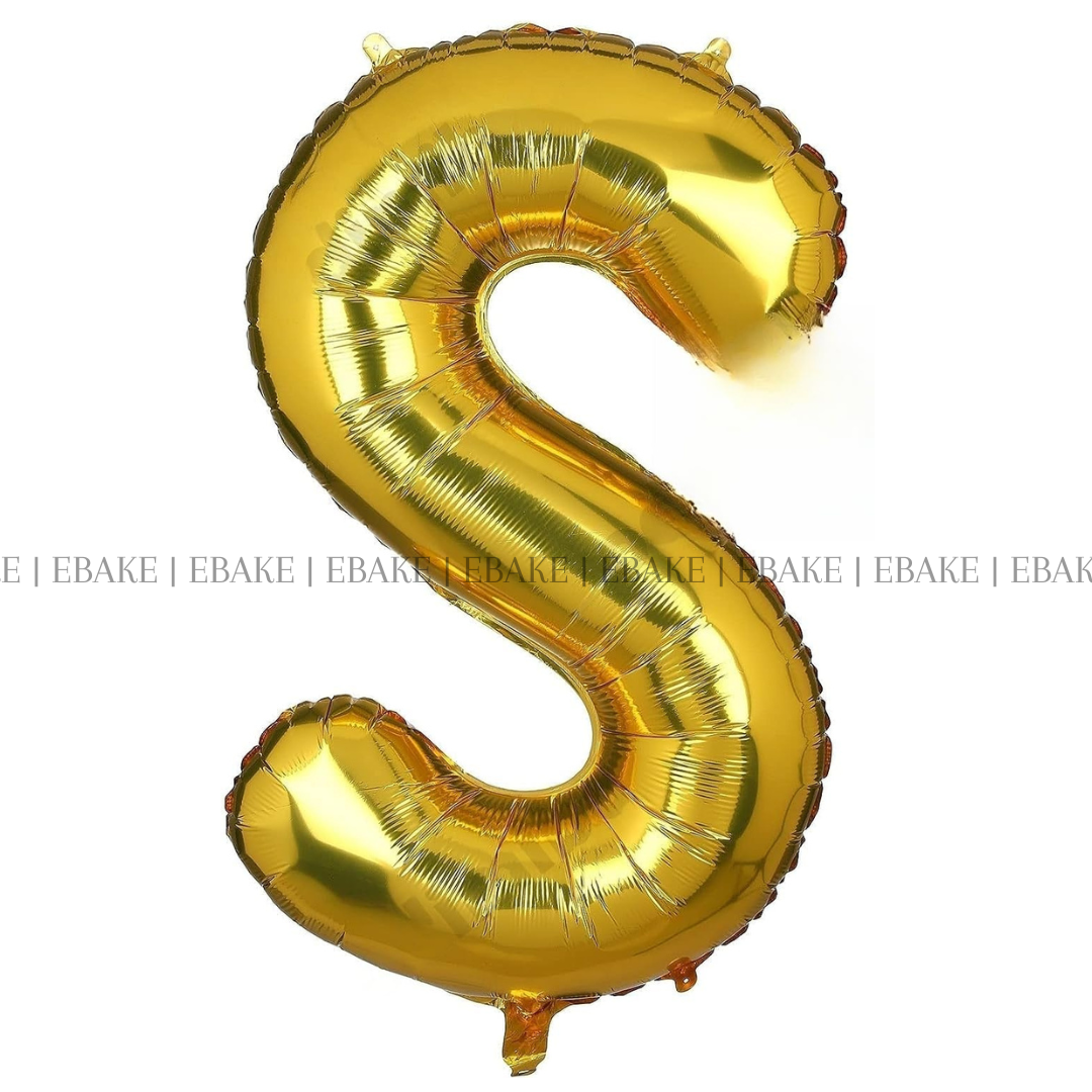 Alphabet Foil Balloons Gold 16 Inch Single Piece