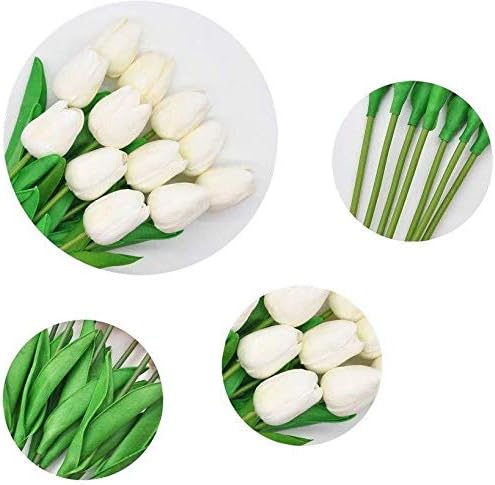 A938 White Tulips Bunch (10 Tulips)