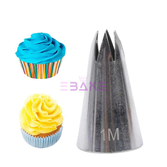 Stainless Steel Cake Decorating Nozzle / Pastry Icing Tip ( 1M Nozzle)