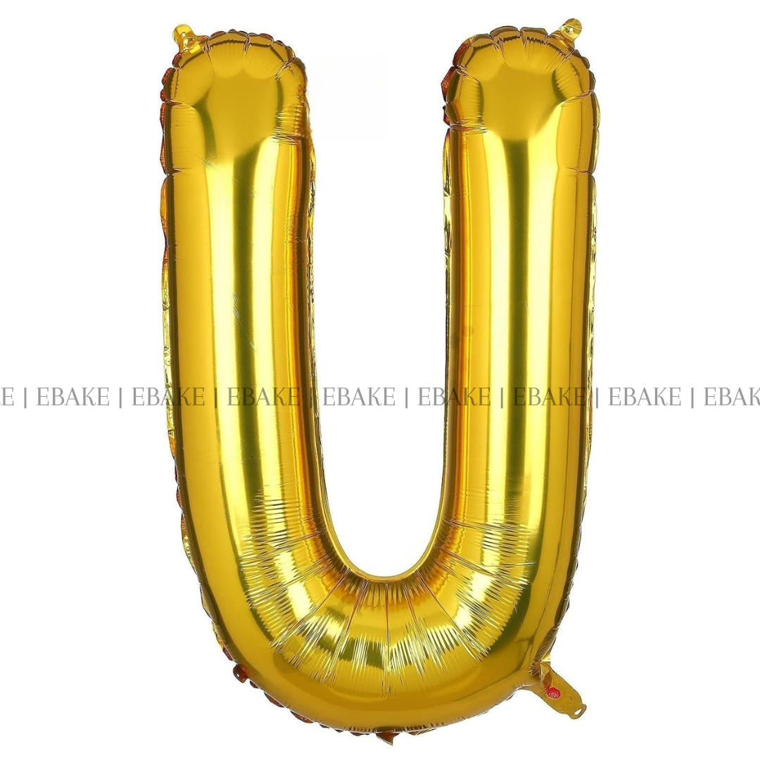 Alphabet Foil Balloons Gold 16 Inch Single Piece