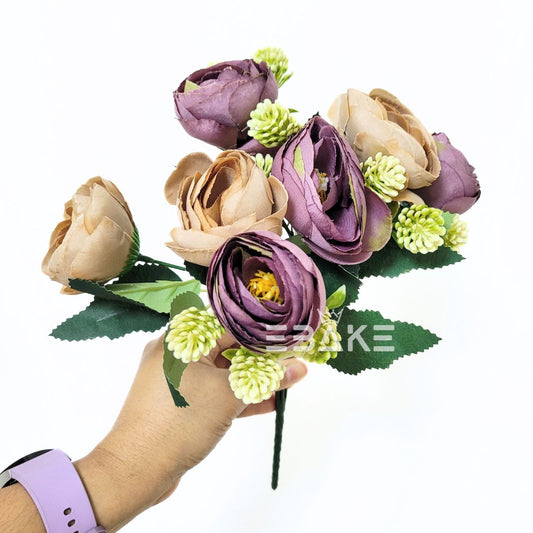 A1680 Peony Bunch With Fillers (Opera Mauve & Light Brown)