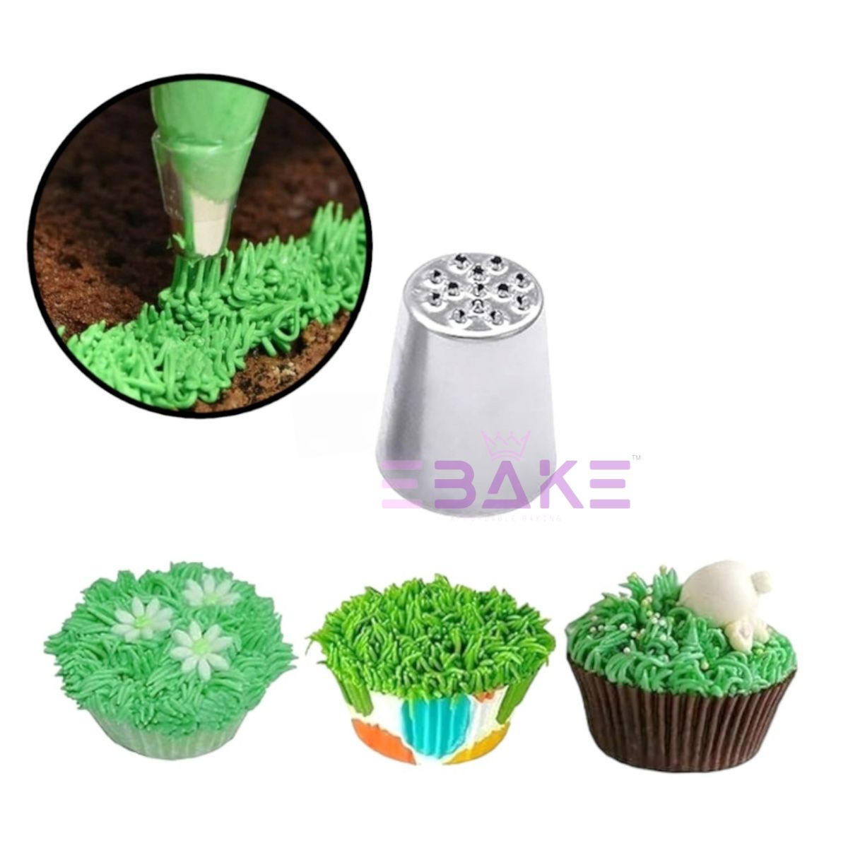 Stainless Steel Cake Decorating Nozzle / Pastry Icing Tip (Grass Nozzle)