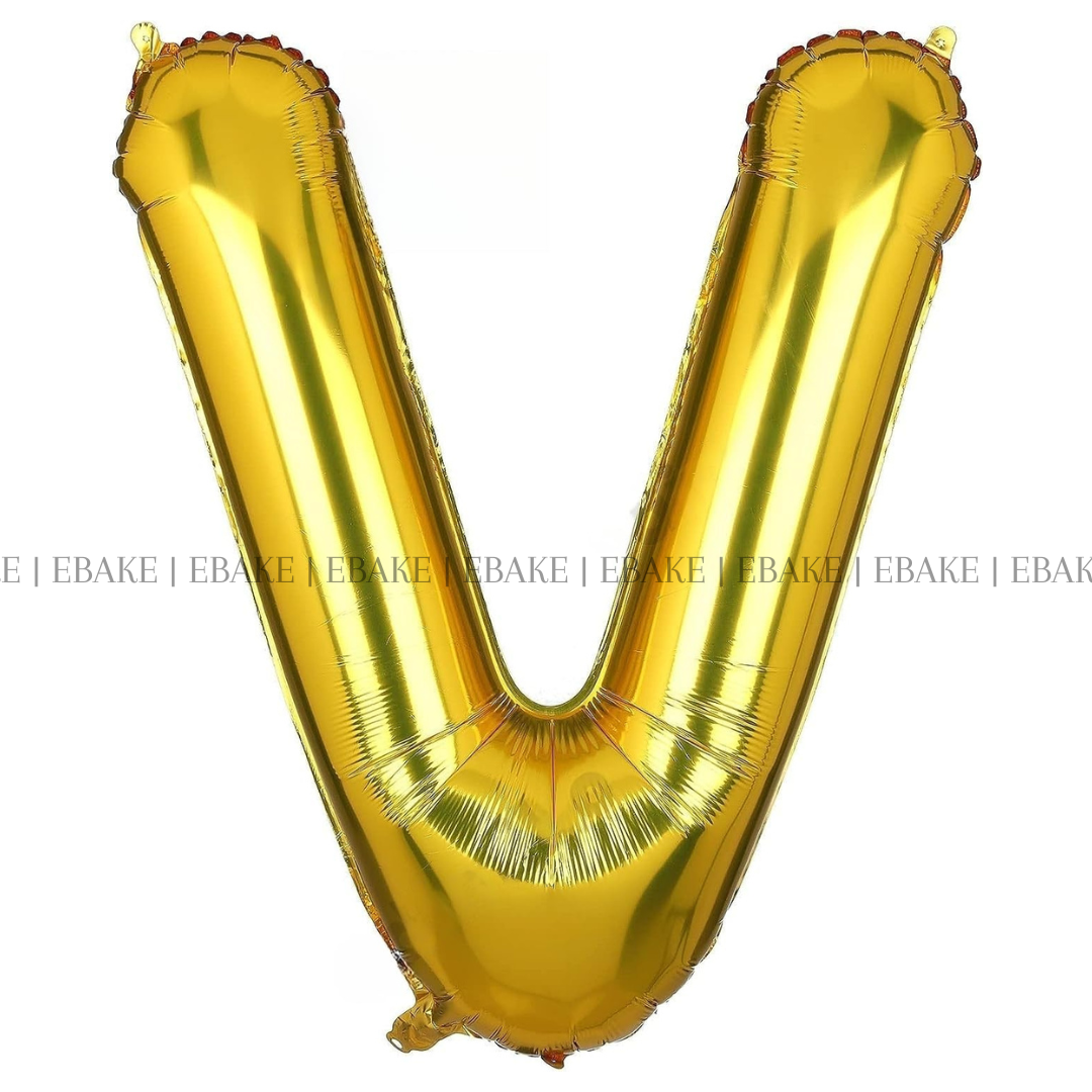 Alphabet Foil Balloons Gold 16 Inch Single Piece