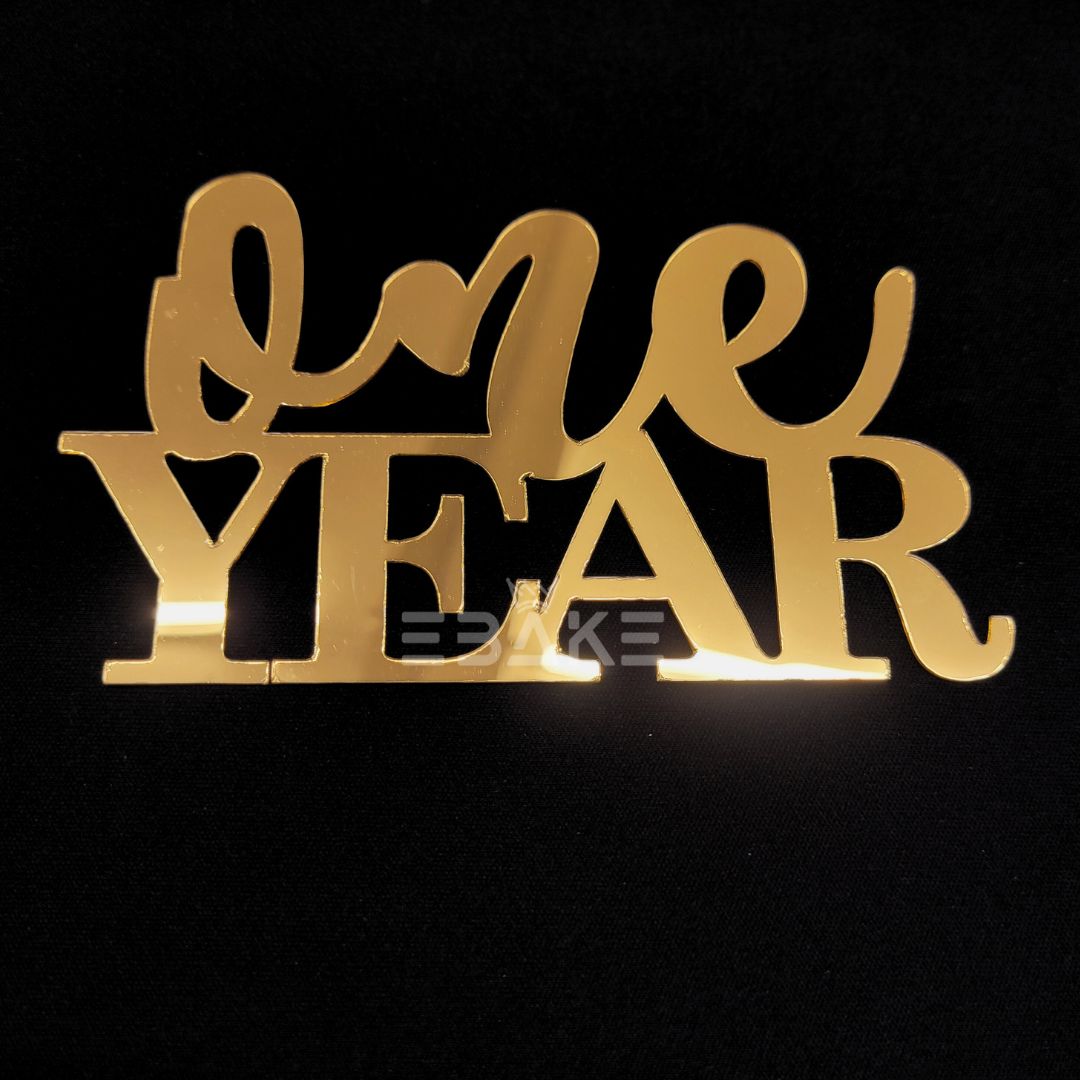 One Year Cutout (First Birthday, First Anniversary)