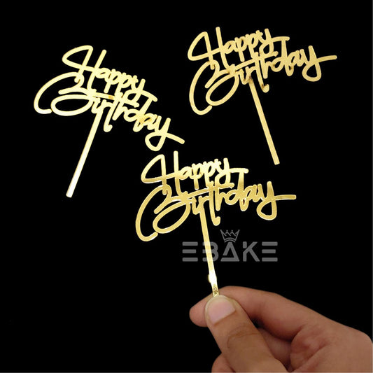 Happy Birthday Mini Topper (Set of 10 Pieces)