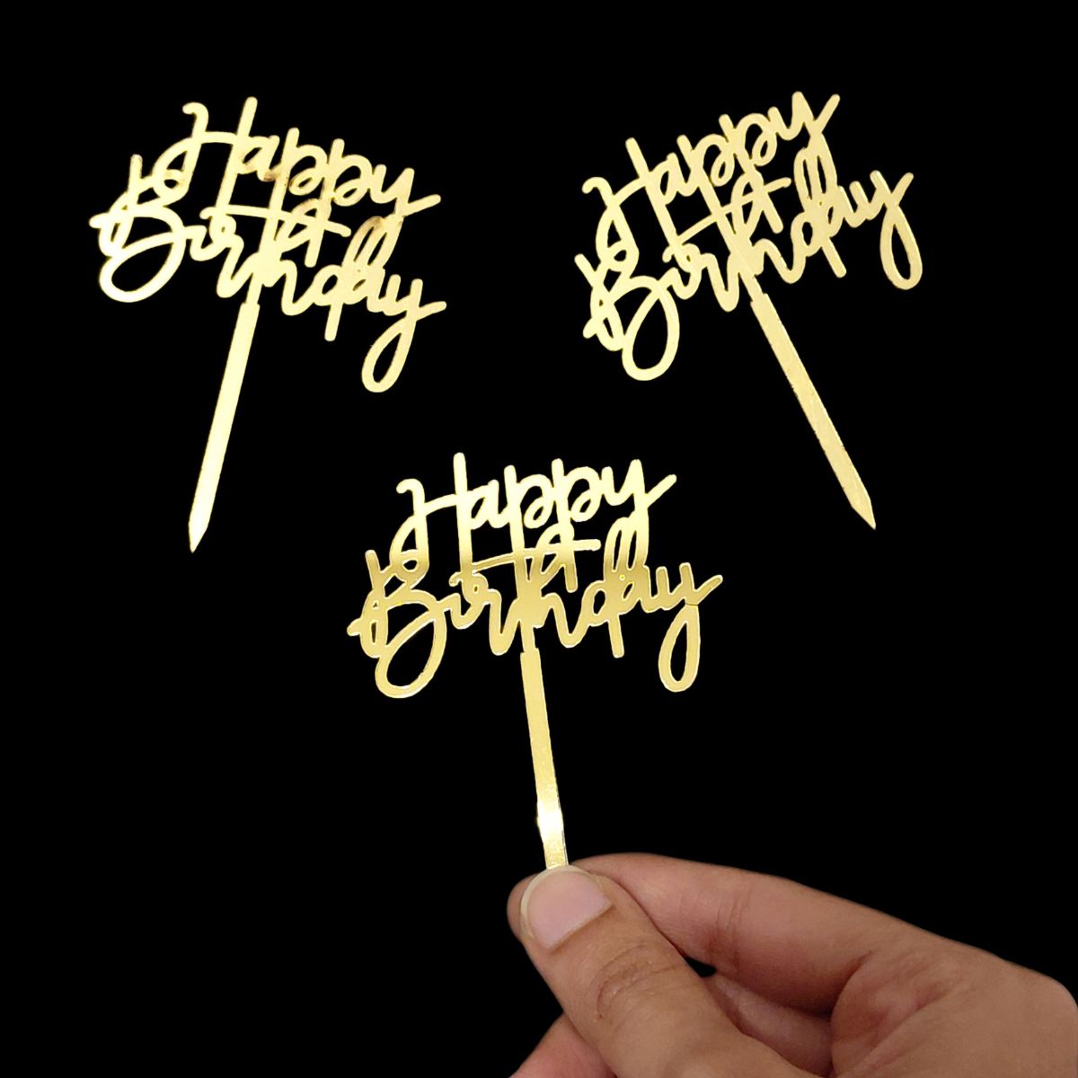 Happy Birthday Mini Topper (Set of 10 Pieces)