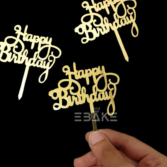 Happy Birthday Mini Topper (Set of 10 Pieces)