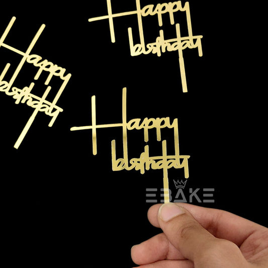 Happy Birthday Mini Topper (Set of 10 Pieces)