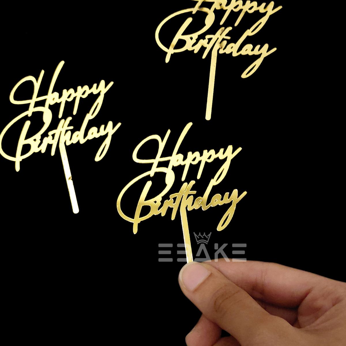 Happy Birthday Mini Topper (Set of 10 Pieces)