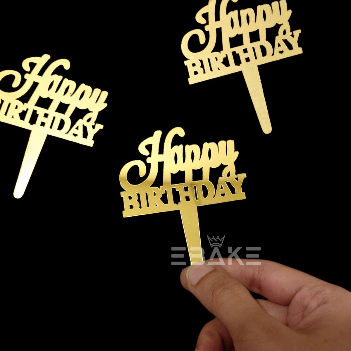 Happy Birthday Mini Topper (Set of 10 Pieces)