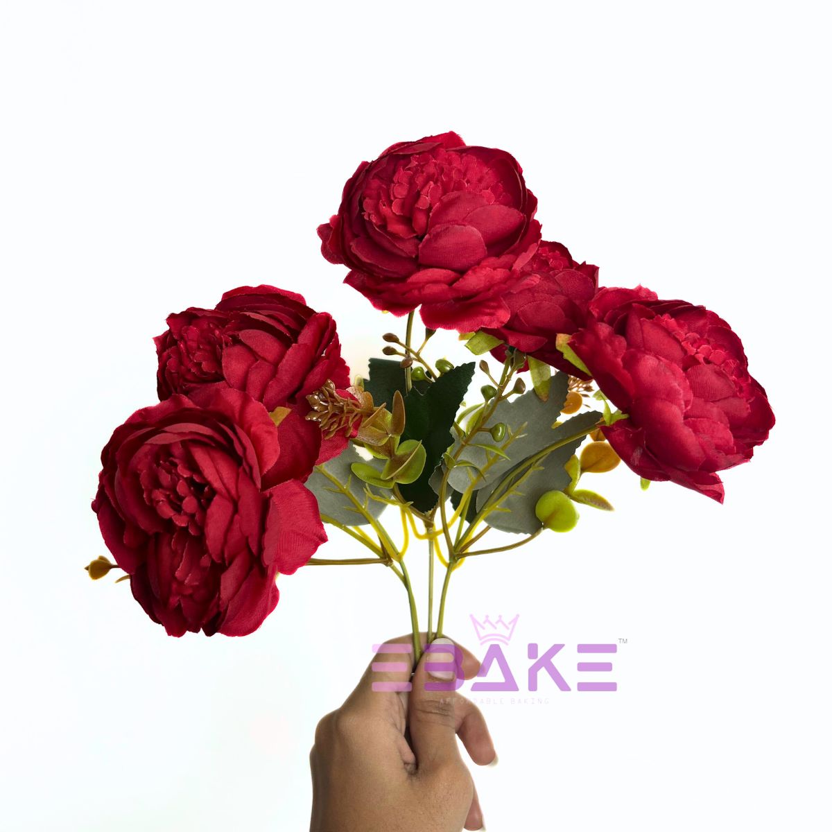 A1771 Peony Bunch With Fillers (Red)