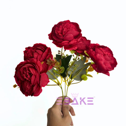 A1771 Peony Bunch With Fillers (Red)