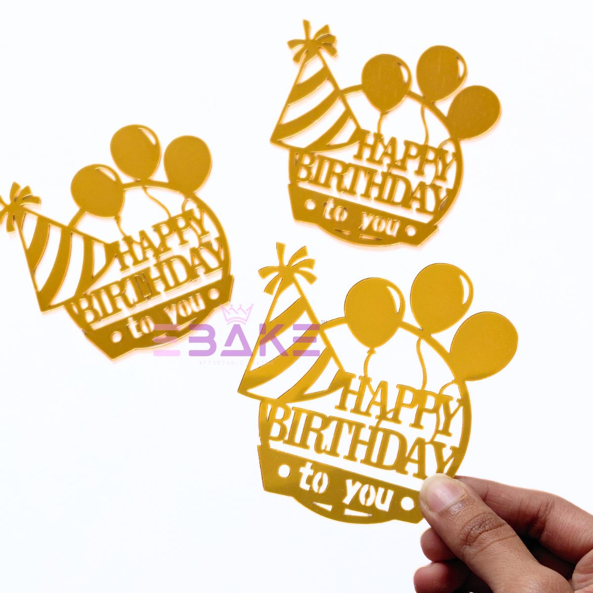 Happy Birthday Cutout (Set of 10)