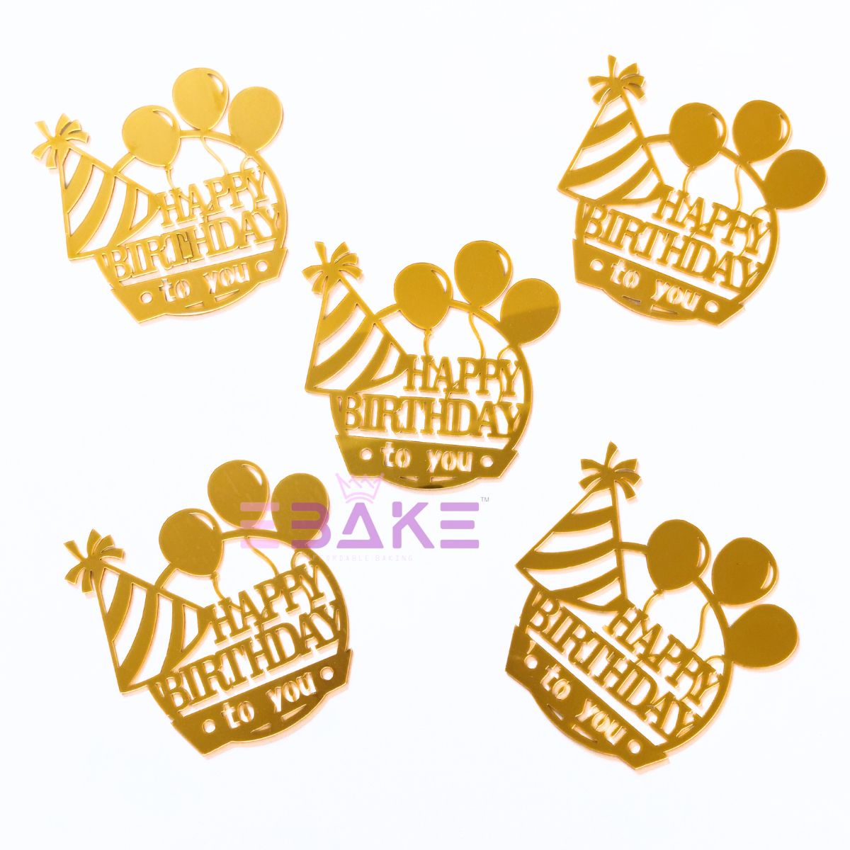 Happy Birthday Cutout (Set of 10)