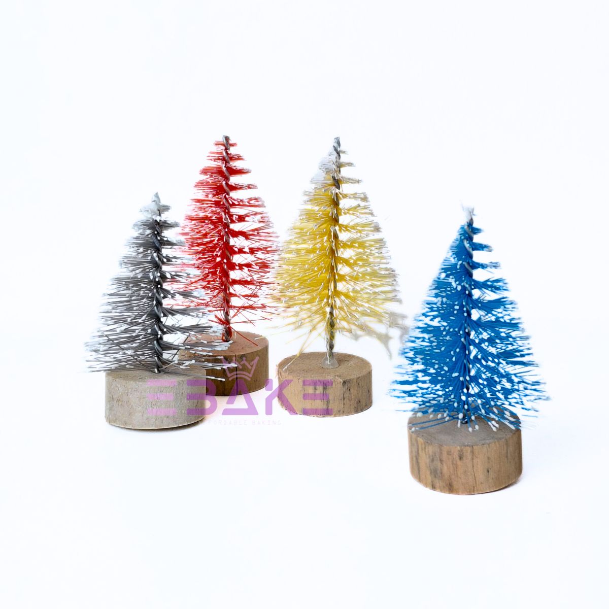 Multi Color Christmas Trees 9292 (Set of 4)