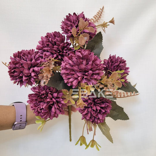 A1367 Byzantium Dahlia Bunch With Fillers