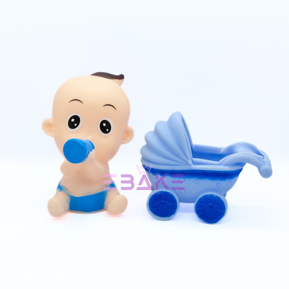 Cute Baby with Stroller