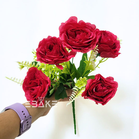 A1336 Rose Bunch With Fillers (5 Roses & Fillers)