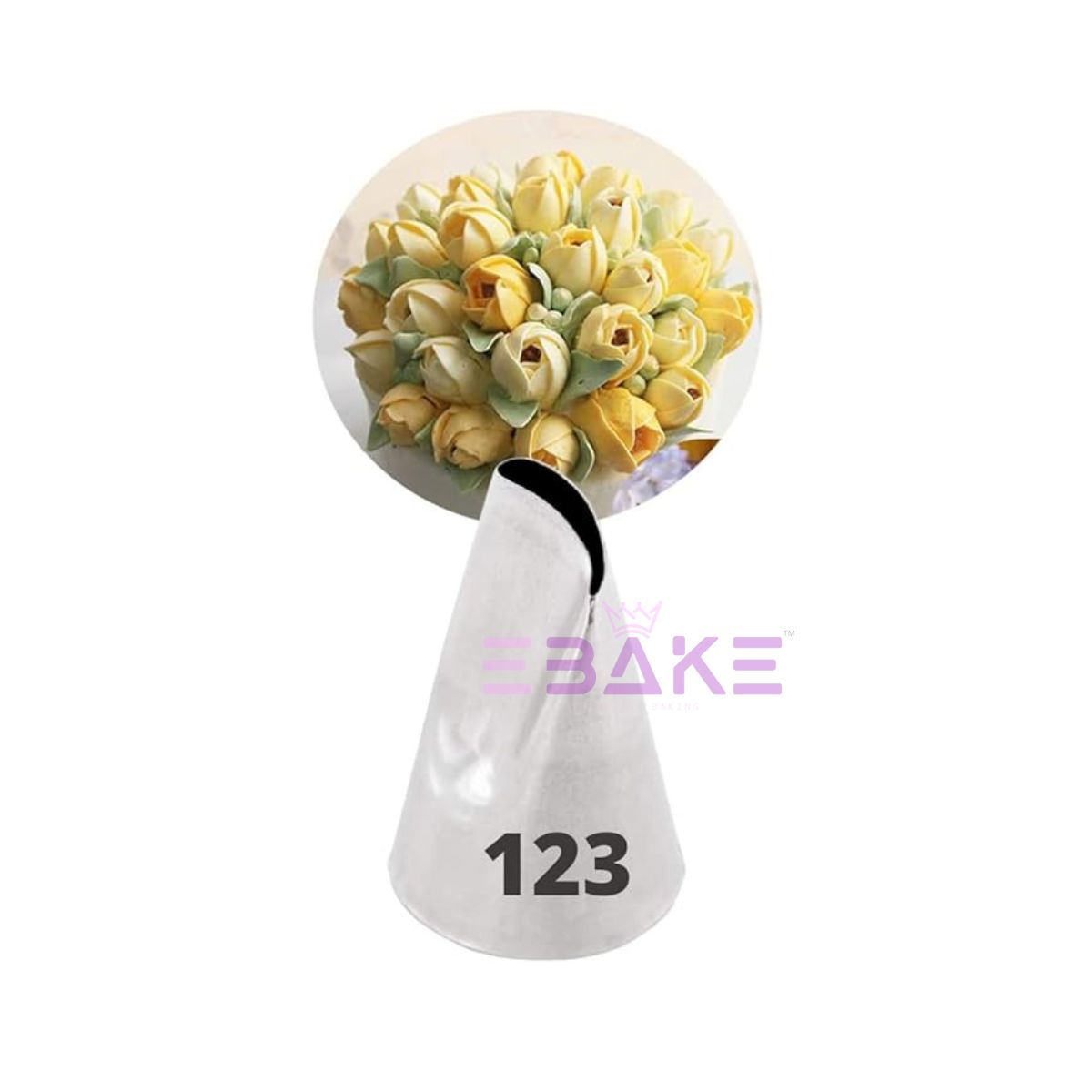 Stainless Steel Cake Decorating Nozzle / Pastry Icing Tip (123 Nozzle)