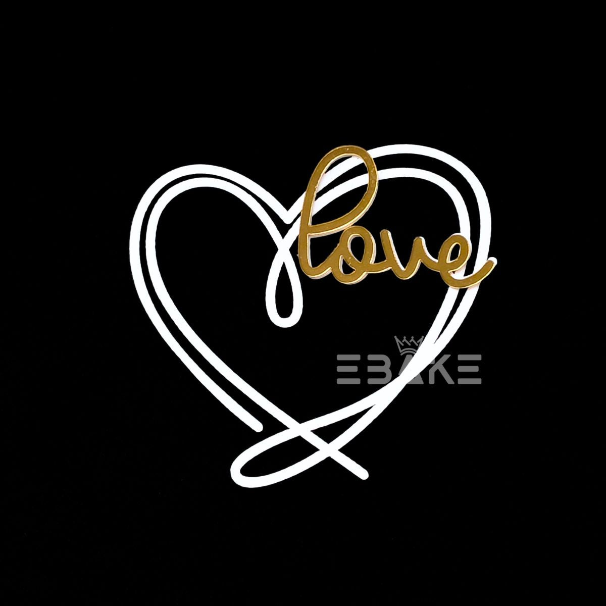 Love Charm/ Mini Cutout 3” Double Colour