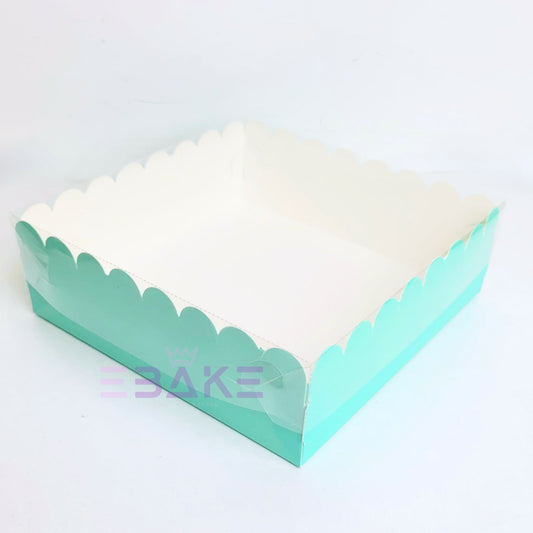 4 Piece Brownie Box With Transparent Lid