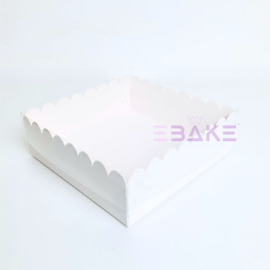 4 Piece Brownie Box With Transparent Lid