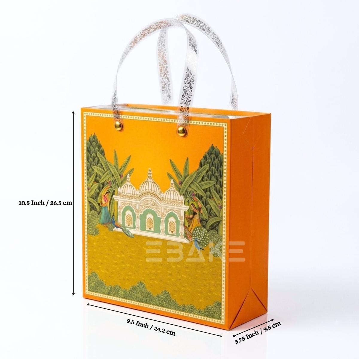 4 Jar Festive Hamper Box With Jar -  Marigold Orange (Set Of 2 Boxes)