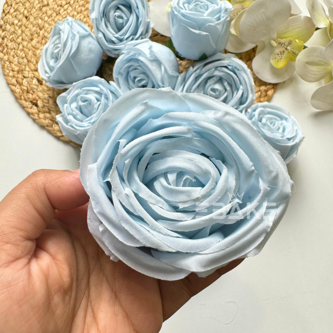 Cabbage Rose - A1133 Sky Blue