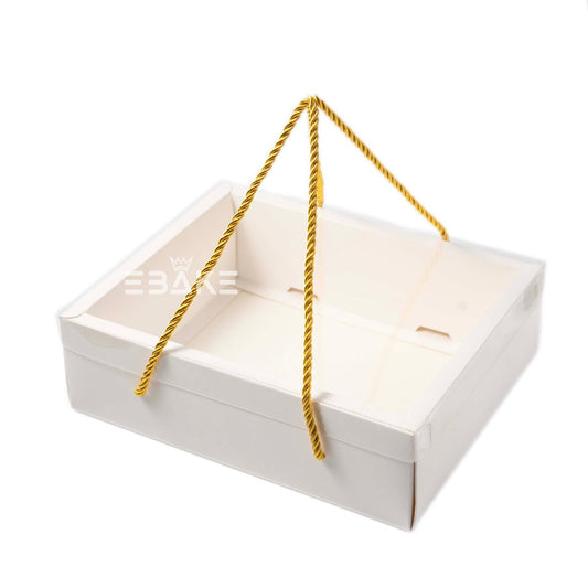 Hamper Box With Transparent Lid (Set of 2)10*8*3