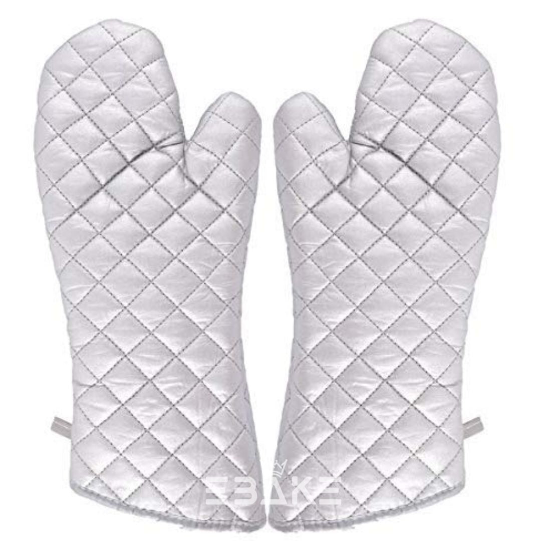 Heat Proof Extra Long Oven Mitts 14 Inches (1 Pair)