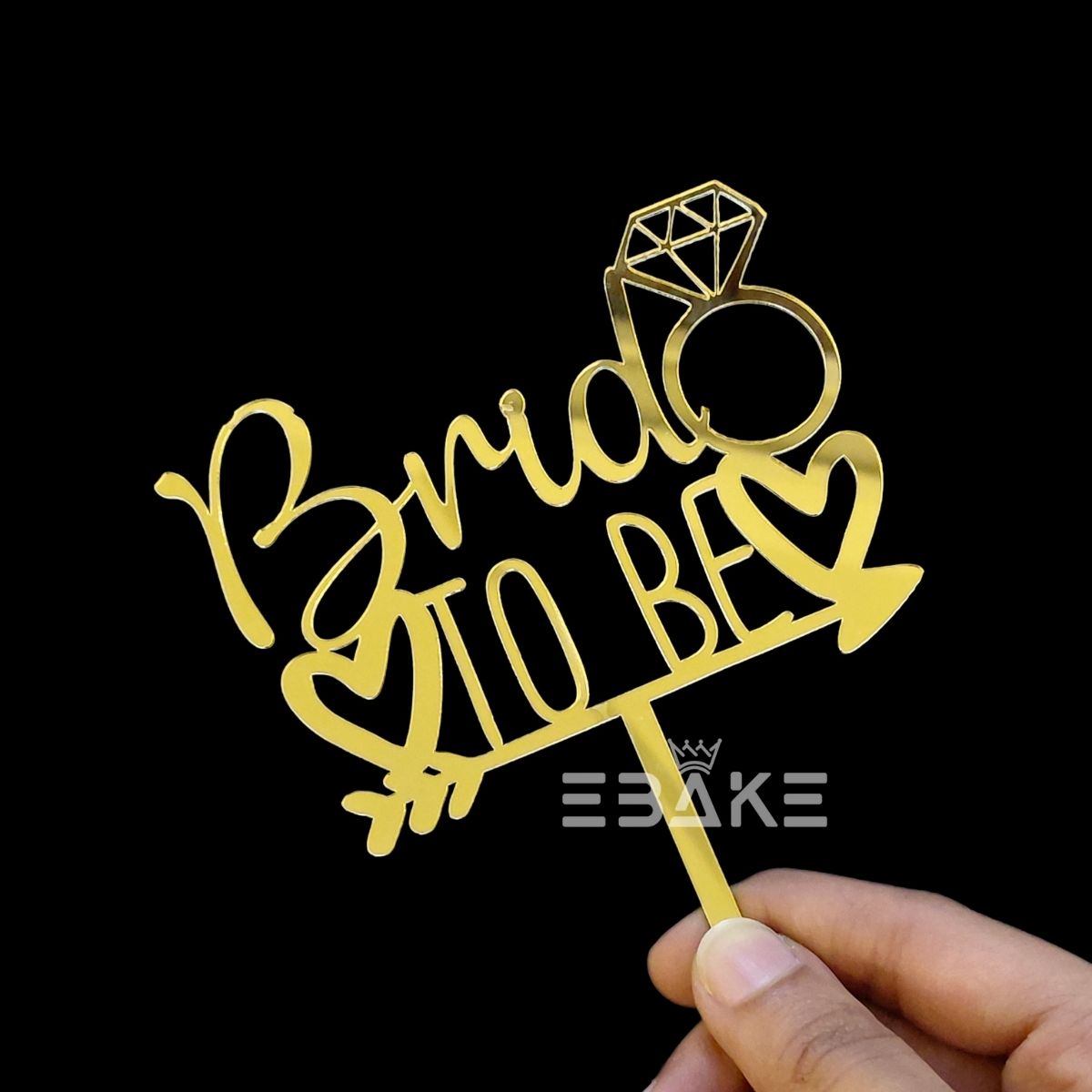 Bride To Be Cake Topper 4 Inch