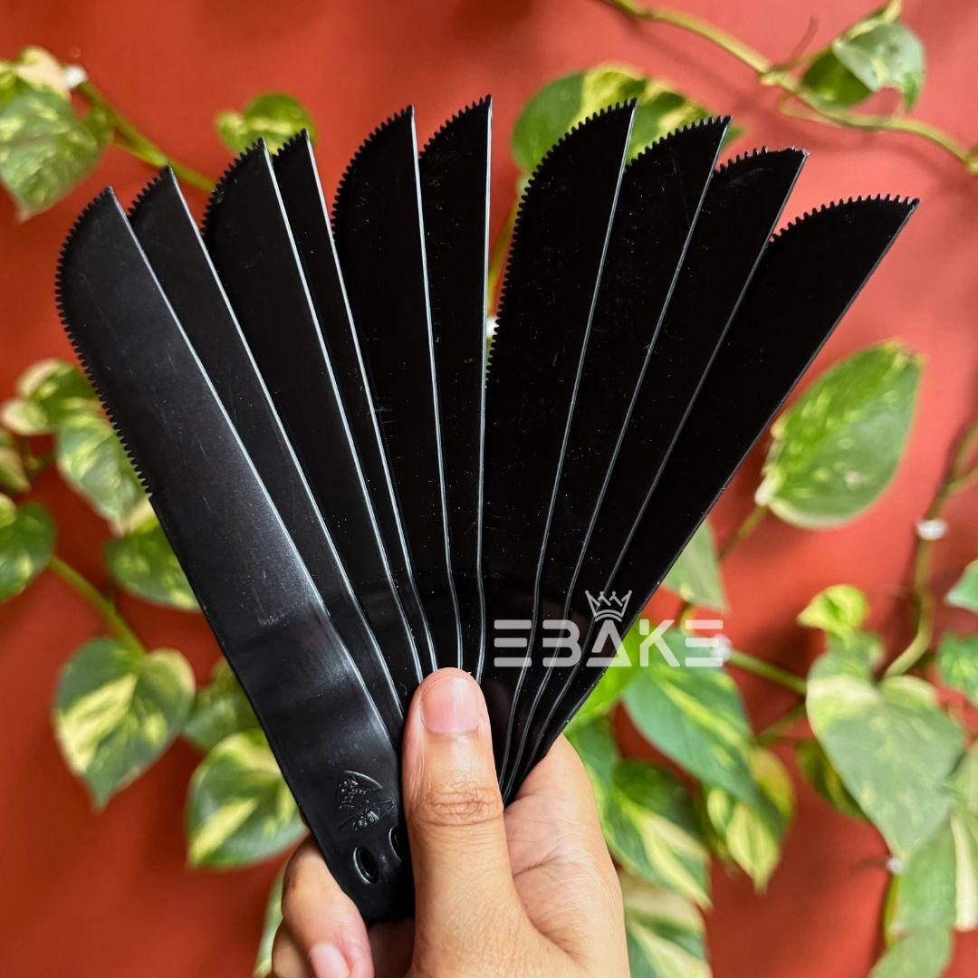 Plastic Knife Black / Thick Fondant Knife (Set of 10)