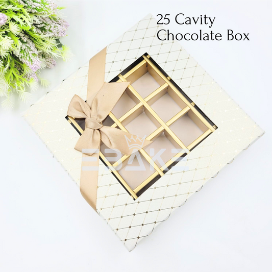 25 Cavity Imported Chocolate Box (Single Piece) - A454