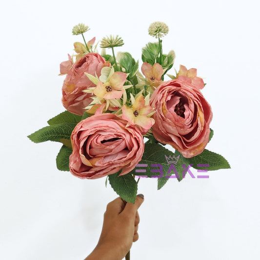 A1759 Premium Dried Jumbo Rose Bunch (3 Roses With Fillers)