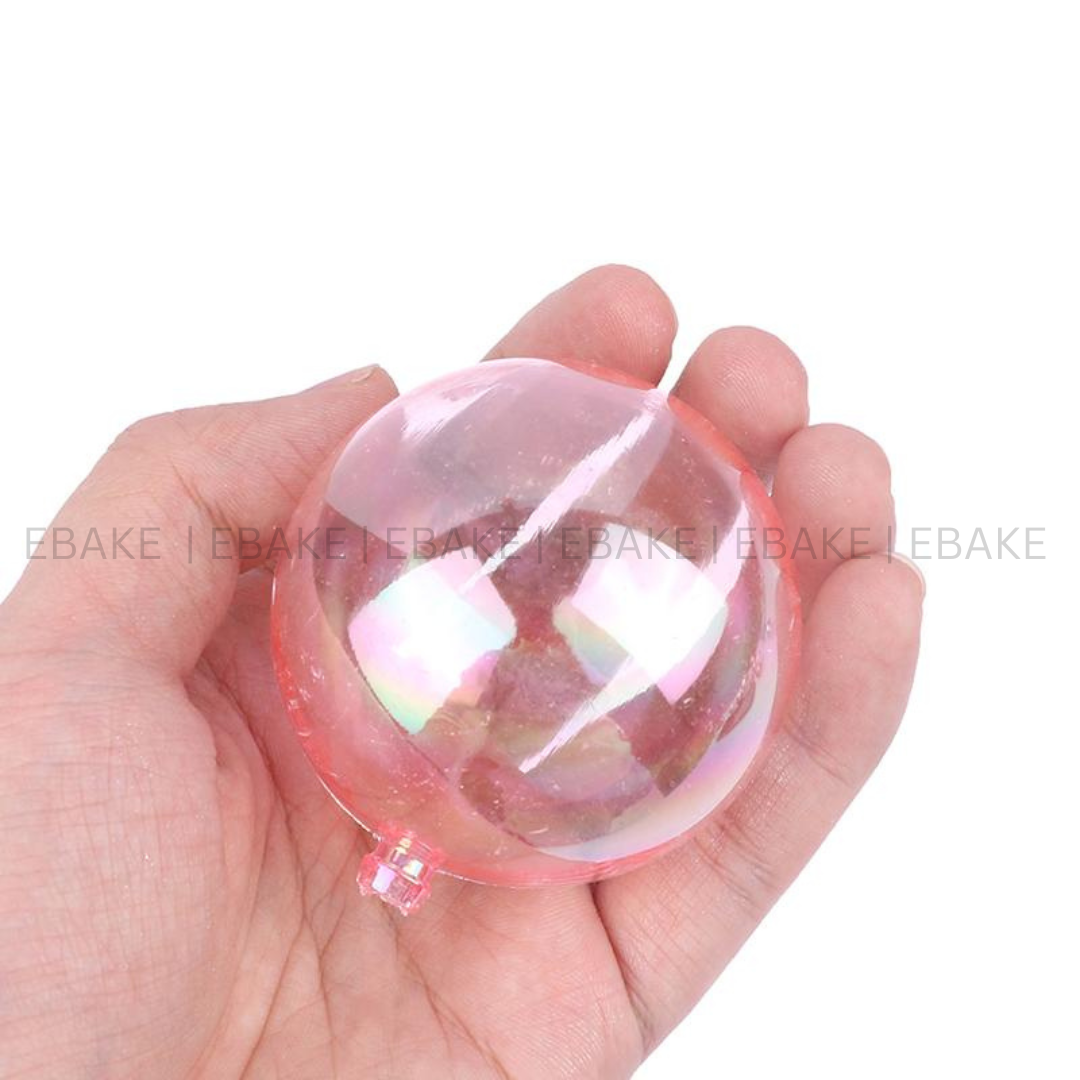 Clear Transparent Faux Balls - Set of 9 Pcs