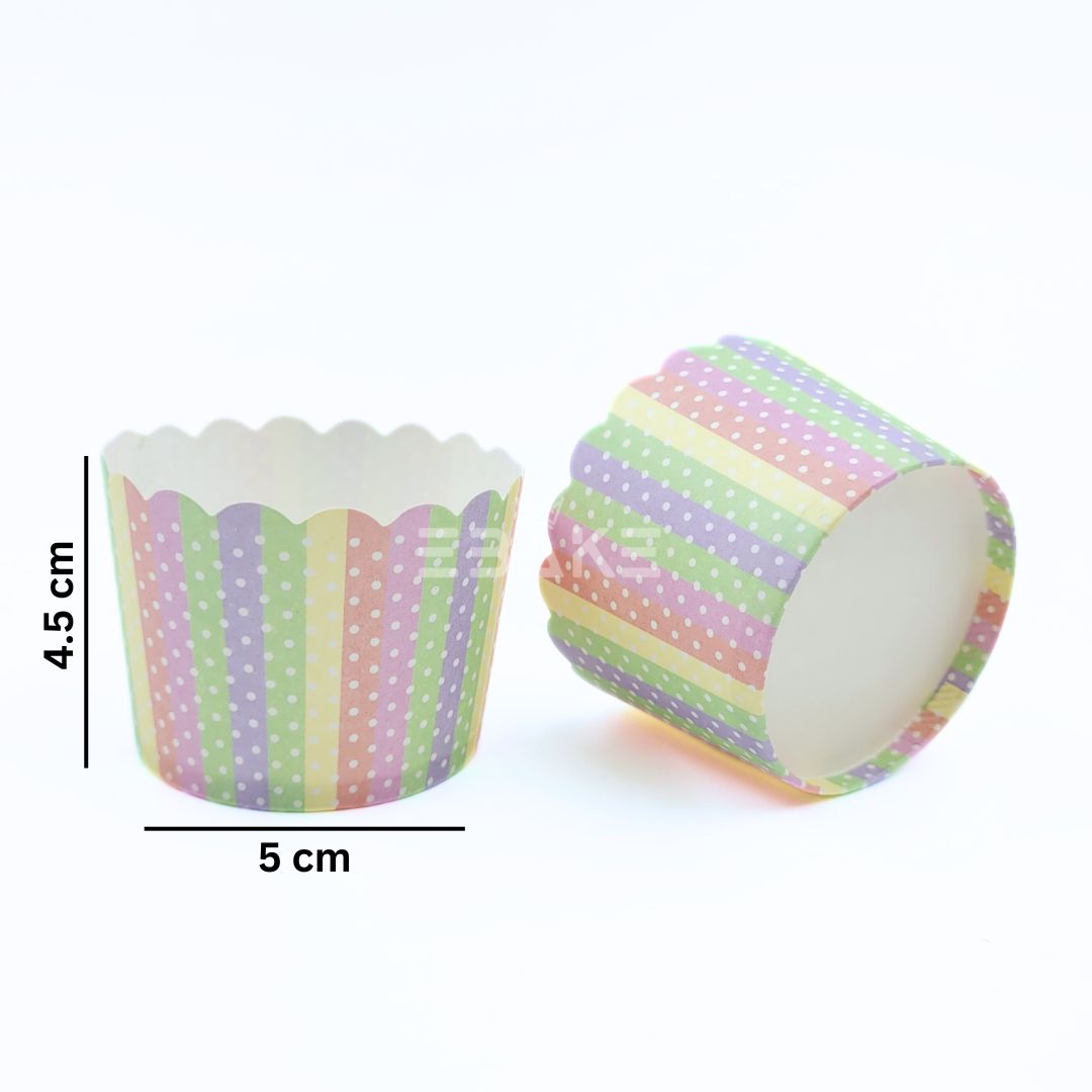 Paper Muffin Cup (Multicolor) - Set Of 50 Pieces