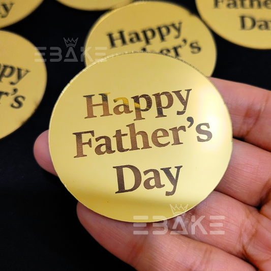 Happy Father's Day Coin Topper 2 Inch (Set of 12 Pieces)